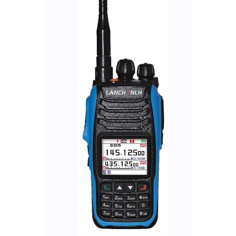 Digital DMR och analog VHF/UHF Walkie talkie bärbar radio